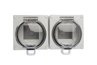 Коробка Industrial IP65, 4 модуля 45 × 22,5 мм, серый