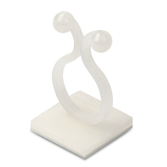 Самоклеящийся кабельный зажим, площадка, 10 шт.