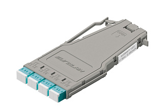 Кассетный модуль серии CORE 8, 8 × LC OM4, КДЗС, сплайс-кассета, монтажные шнуры