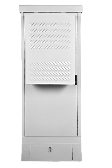 Шкаф Racknet S65 промышленный всепогодный напольный, один отсек, укомплектованный кондиционером с обогревом, 24U, 745 × 930 × 1310 мм, серый