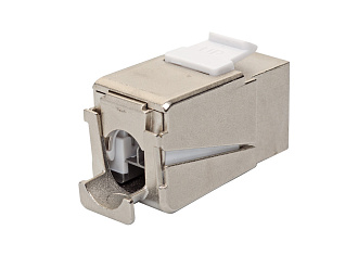 Модуль FTP категории 8.1 keystone, безынструментальный монтаж, серебристый