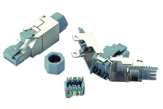 Вилка RJ45 категории 6A FTP для полевой установки