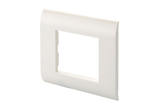 Рамка французский стандарт 2 модуля 45 × 22,5 мм, белый