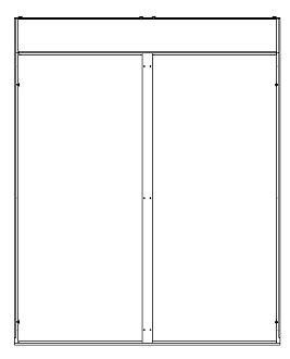 Заглушка коридора Q-SPACE, 42U/48U, 1800 мм