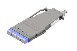 Кассетный модуль серии CORE 8, 8 × LC — 1 × MTP(8) (female) SM G.657.A2, полярность U, ULL