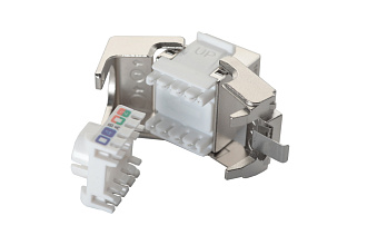 Модуль FTP категории 6 keystone, безынструментальный, со шторкой, серебристый