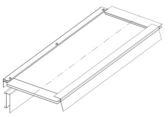 Комплект уплотнения стена-коридор однорядного коридора Q-SPACE горизонтальный, 800 мм