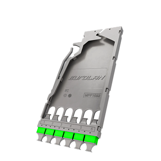 Кассетный модуль серии CORE 12, 6 × MTP, зеленый, KeyUp/KeyDown