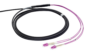 Волоконно-оптическая сборка, OM4, 4xLC/UPC - 4xLC/UPC, длина сборки 100 м