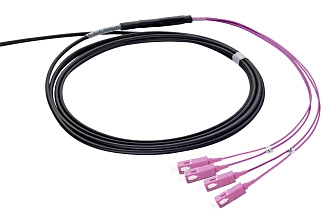 Волоконно-оптическая сборка, OM4, 24xSC/UPC - 24xSC/UPC, длина сборки 3 м