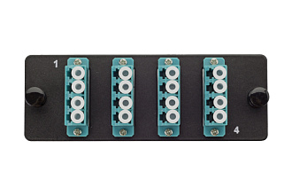 Планка Q-SLOT с 4 адаптерами квадро LC OM3