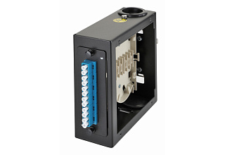 Комплект планка Q-SLOT с 6 адаптерами дуплекс LC OS2, монтажные шнуры, КДЗС