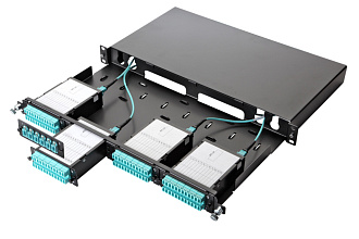 Панель 19'' Q-SLOT, 1U, выдвижная, 4 слота, корпус