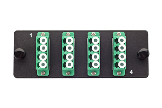 Планка Q-SLOT с 4 адаптерами квадро LC OS2, APC