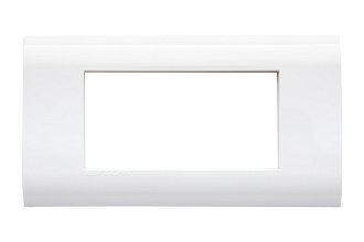 Рамка французский стандарт 4 модуля 45 × 22,5 мм, белый