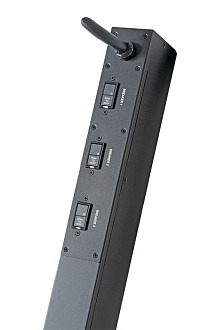 Блок распределения питания измерительный PRO вертикальный 0U, 16/400 (3 фазы), 36 C13 + 6 C19, IEC 309 16 A 3P+N+PE, шнур 3 метра