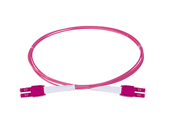 Оптический шнур HD, OM4, 2×50/125, дуплекс LC - дуплекс LC, UNIBOOT PUSH-PULL, 2 м