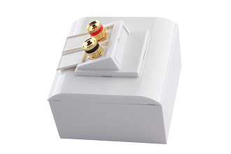 Коробка для рамок французский стандарт 2 модуля 45 × 22,5 мм, белый