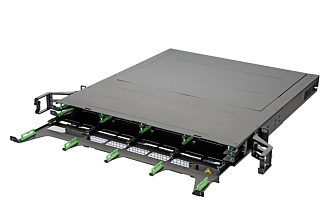 Оптическая панель высокой плотности серии CORE 12, 19'' 1U кассетная, 12 кассет