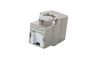 Модуль FTP категории 6 keystone, безынструментальный, со шторкой, серебристый