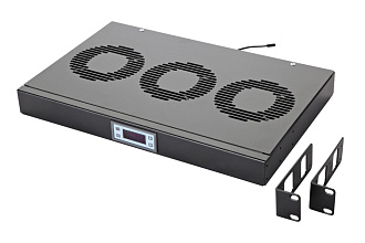 Вентиляторная панель 19" 1U, 3 вентилятора, с контроллером