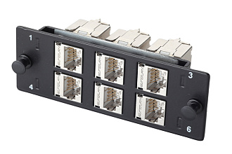 Планка Q-SLOT 6 × Keystone UTP/FTP