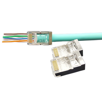 Вилка RJ45 Q-PLUG, категория 5e, FTP, для полевой установки, без цвета, упаковка 50 штук