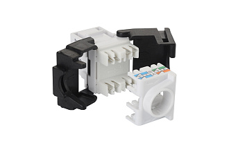 Модуль UTP категории 5е keystone, безынструментальный, белый