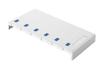 Настенная коробка 6-портовая со шторками, белый