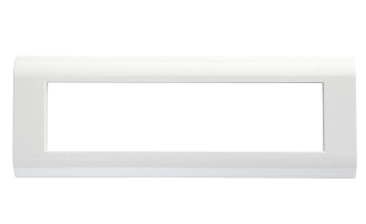 Рамка горизонтальная французский стандарт 8 модулей 45 × 22,5 мм, белый