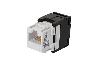 Модуль UTP категории 5е keystone, безынструментальный, белый