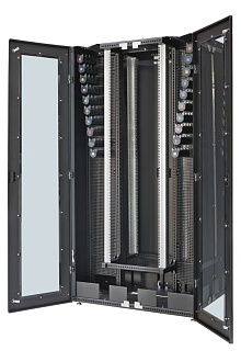 Шкаф оптический высокой плотности CORE 2200 × 1200 × 600, 40U с правым и левым организаторами