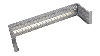 Панель 19” с DIN-рейкой 2U, 22 модуля, для промышленных коммутаторов, серебристый