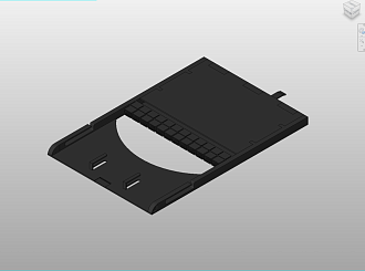 Кассетный модуль слотовый серии HD 47M-30, 12 × MPO/MTP, KeyUP/KeyDOWN, черный