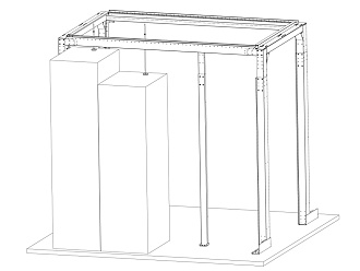 Опора регулируемая Q-SPACE, М10 × 300, оцинкованная