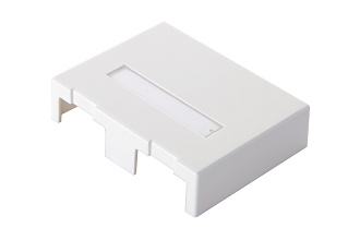 Настенная коробка 2-портовая со шторками, белый