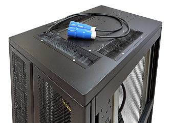 Блок распределения питания измерительный PRO вертикальный 0U, 32/230, 36 C13 + 6 C19, IEC 309 32 A 2P+E, шнур 3 метра