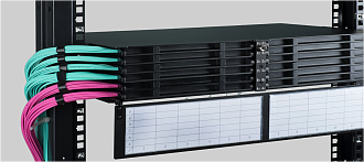 Кассетный модуль слотовый серии HD 47M-30, 24 × LC OS2, КДЗС, сплайс-кассета на 24 соединения, черный