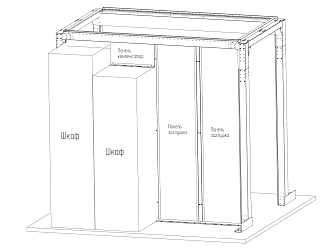 Панель-заглушка Q-SPACE, 42U, 600 мм, монолитный поликарбонат